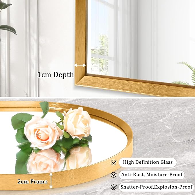 Arched Wall Mirror, Arch Bathroom Mirror, - Image 2