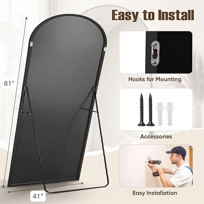 Full Length Mirror, Oversized Floor Mirrors, Leaning Free Standing Mirrors - Image 6