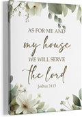 HIWX Christian Wall Decor, as for Me and My House Bible Verses Sage Green by HIWX
