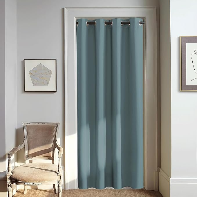 NICETOWN Blackout Greyish Blue Curtain by NICETOWN