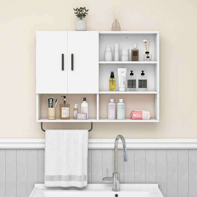 Medicine Cabinet, Wooden Bathroom Wall Cabinet - Image 5