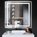 36"x36" LED Bathroom Mirror by INFINIGLASS