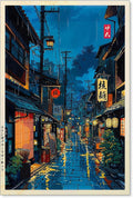 Podafu Japanese Tokyo Tea House Canvas Wall Art by Unknown