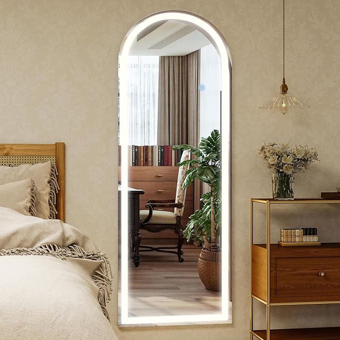GLSLAND 20"x56" Arched LED Full Length Mirror - Image 9