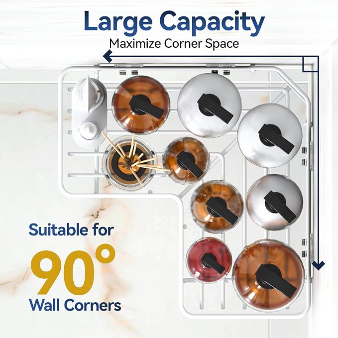 YASONIC Corner Shower Caddy, No Drilling Shower Shelf - Image 3