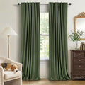 100% Blackout Shield Linen Blackout Curtains by 100BlackoutShield