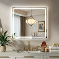 32X36 LED Bathroom Mirror with Lights, Backlit + Front Lit, Lighted Bathroom by Rpoesx