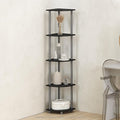 Furinno Turn-N-Tube Storage Shelves, 5-Tier Book Shelf, Corner Shelf, Toolless by Furinno-FitsYourSpaceFitsYourBudget
