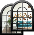 ZEXUIRU 2 Set. Rustic Wall Mirrors by ZEXUIRU