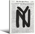 Black and White Newspaper Wall Art Vintage New York City Poster Trendy by Unknown