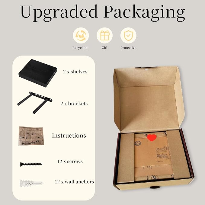 BGMG Small Wood Floating Shelves - Image 6