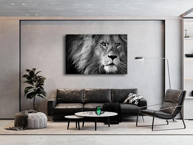 Baisuart D0169 Modern Giclee Canvas Prints Wall Art Stretched Artwork Black and - Image 4