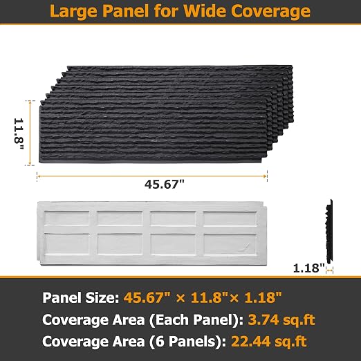 ROOMTEC 6-Packs Faux Stone Wall Covering Panels - Image 2