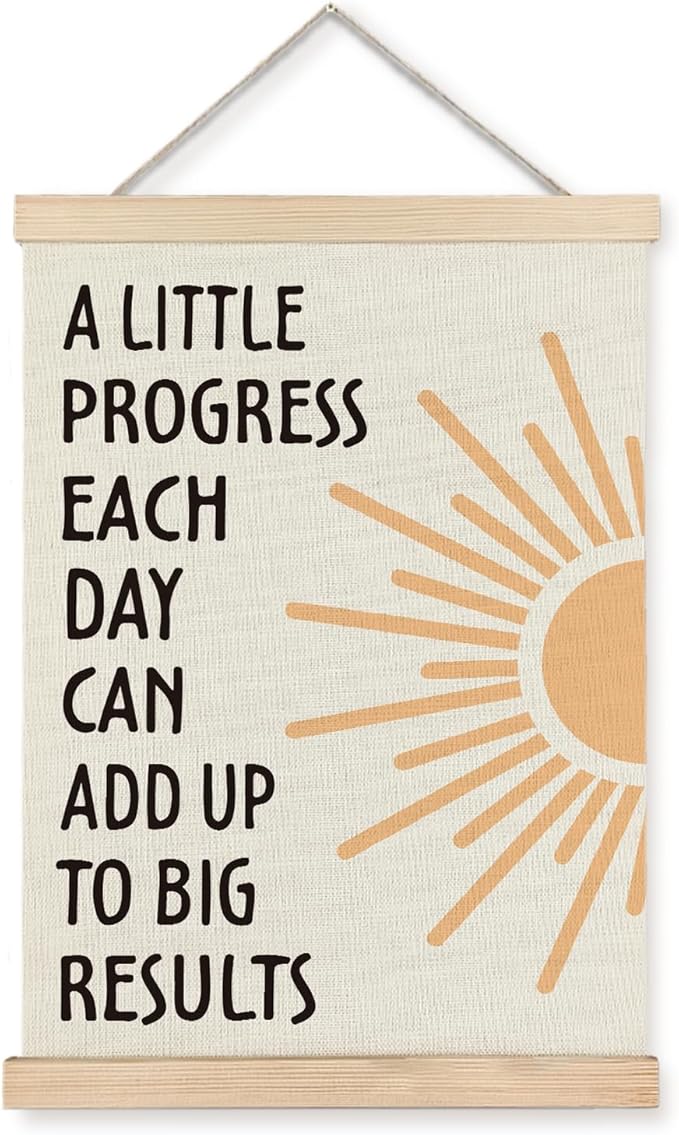Supwhd Positive Affirmations Wall Decor, Inspirational Add Up to Big Results by Homedecoration