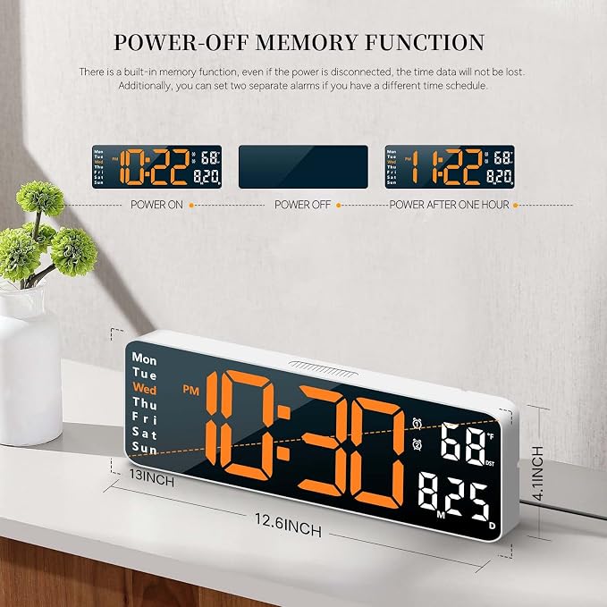 Digital Clock, Digital Wall Clock - Image 5