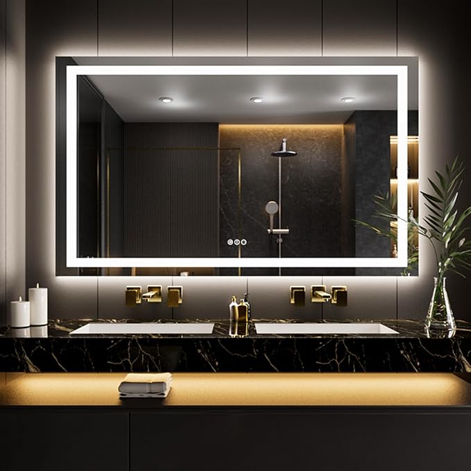 LOAAO 62"x36" LED Bathroom Mirror by LOAAO