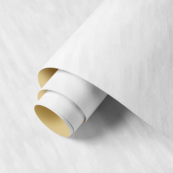 ReWallpaper 30in x 16.5ft White Peel and Stick Wallpaper Removable Velvet by ReWallpaper