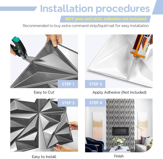STICKGOO 33 Pack 3D Wall Panels - Image 7