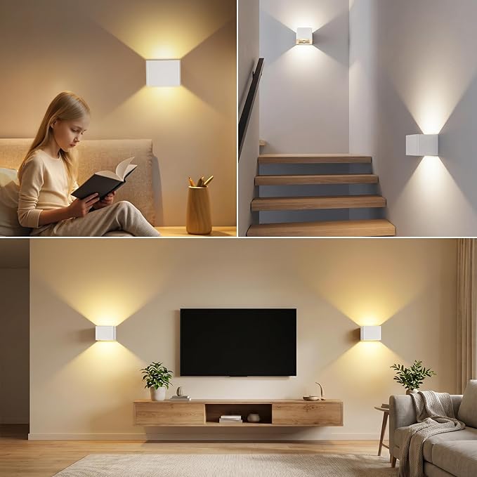 Rechargeable Motion Sensor Wall Light Indoor Set of 2, 6000mAh Cordless Battery - Image 7