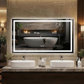 LED Bathroom Mirror 50 x 28 inch, Lighted Bathroom Vanity Mirror by Unknown