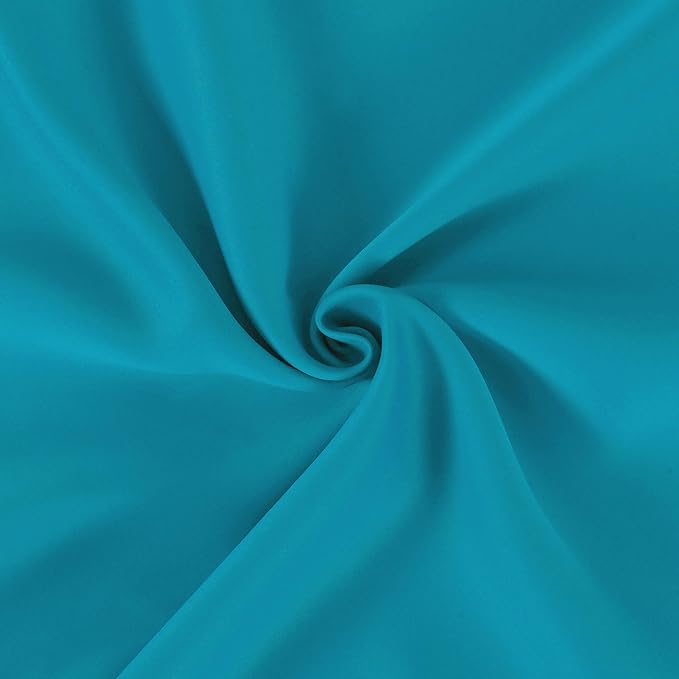 LEMOMO Teal Blackout Curtains/42 x 84 Inch/Set of 2 Panels Thermal Room - Image 6