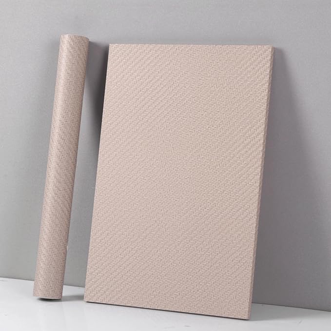 Haimin Fabric Wallpaper Textured Contact Paper Grasscloth Wallpaper Peel and - Image 4