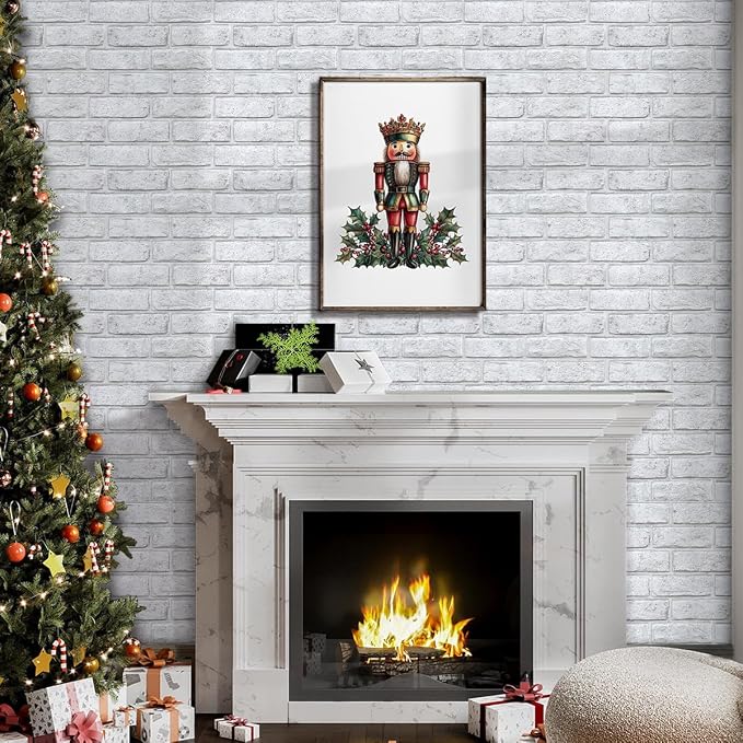 3D Faux Brick Wall Panels Peel and Stick, Small Brick-Look Textured Wall Sticker - Image 12