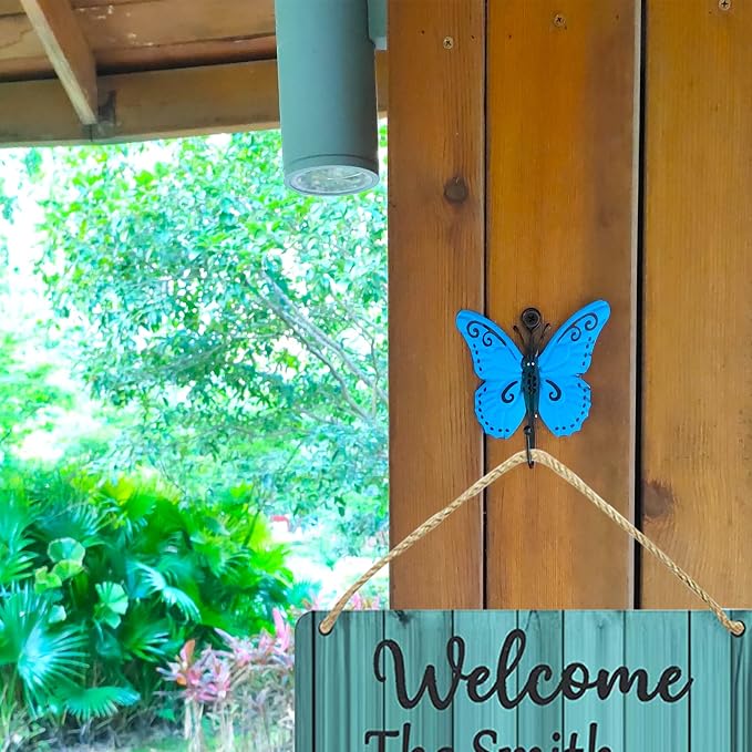 4 Pcs Butterfly Coat Hooks, Towel Wall Hooks Hanging, Room Wall Decoration - Image 4
