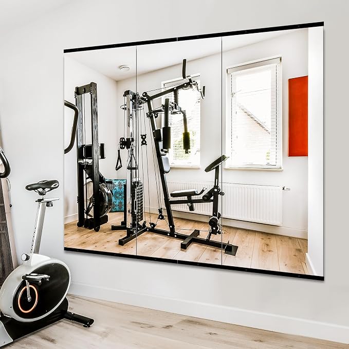 TRAHOME Home Gym Mirror for Wall, Glass Frameless Body Large Mirror for Home Gym - Image 4
