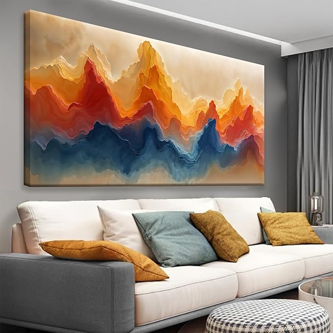 Canvas Wall Art Decor Artwork Modern Paintings Abstract Wall Decor Maximalist by Suconvng