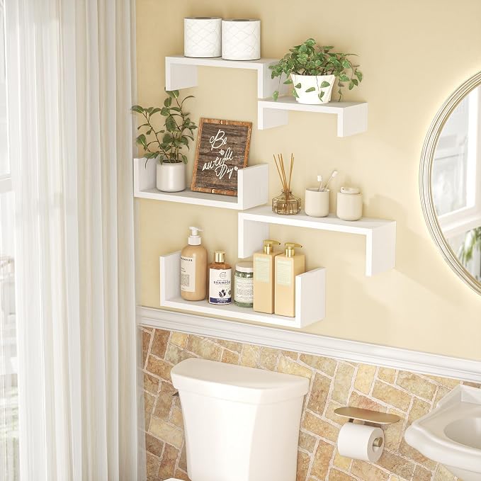 SRIWATANA Floating Shelves for Wall, Wall Shelves for Bathroom, Living Room - Image 7