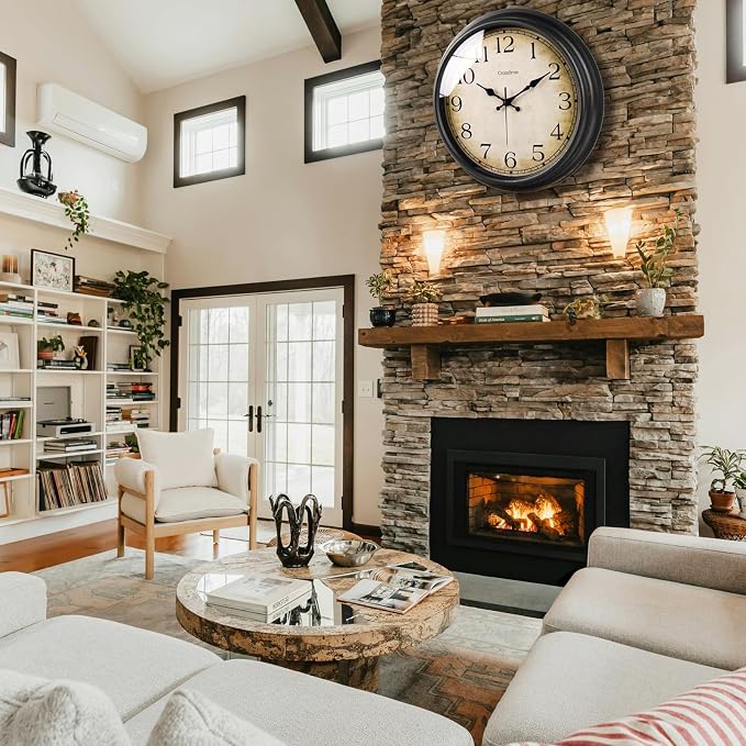 Crosstime 16 Inch Large Vintage Wall Clock - Image 5