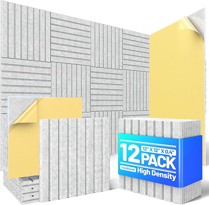 12 Pack Sound Proof Foam Panels by Unknown