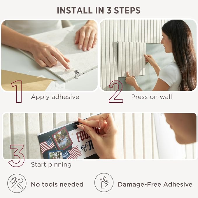 VIVELDA Large Bulletin Board 48x36- Office Wall Organizer, Replace Your Old - Image 7