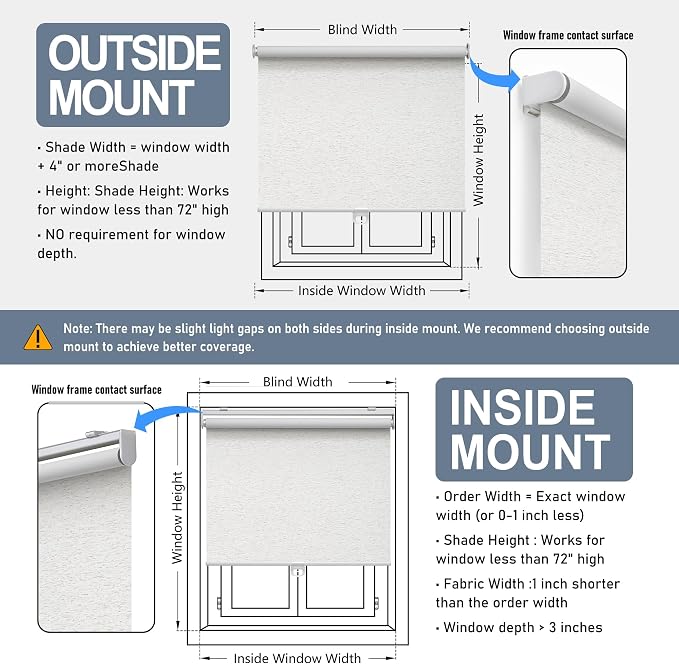 Cordless Roller Shades Blackout Blinds - Image 6