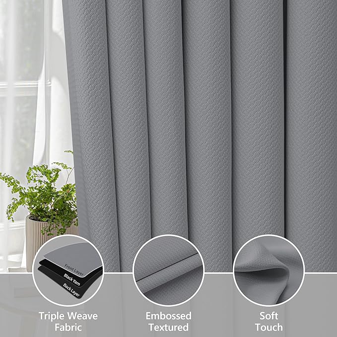 FMFUNCTEX 100% Blackout Curtains - Image 5