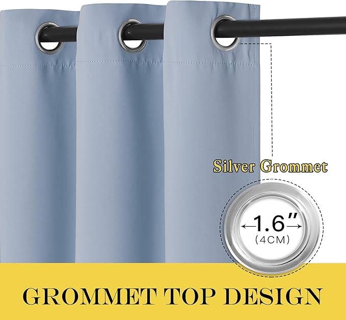 NICETOWN 66 Inch Long Blackout Curtains - Image 6