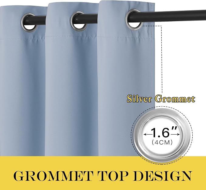 NICETOWN Bedroom Curtain Room Darkening Drapery 102 inches Length - Image 6