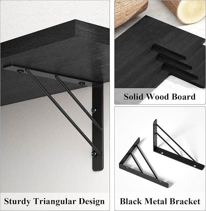 Love-KANKEI Corner Shelf Wall Mounted, Floating Wall Shelves - Image 6