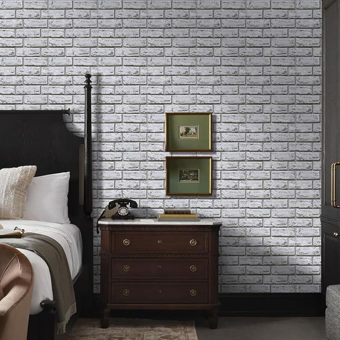 Commomy Faux Brick Peel and Stick Wall Panels - Image 3