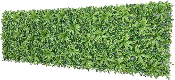 VEVOR Artificial Plant Wall, 40 x 120 in Artificial Boxwood Panels, Sun - Image 9