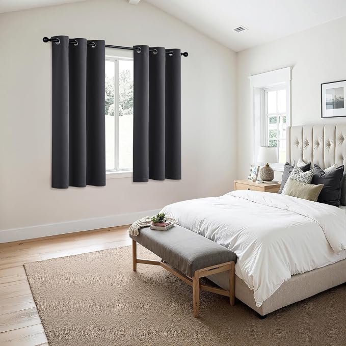 MIULEE Blackout Curtains for Bedroom Living Room 2 Panels, Thermal Insulated - Image 6