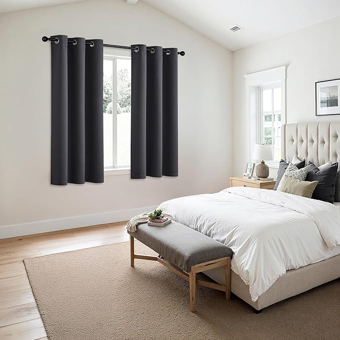 MIULEE Blackout Curtains for Bedroom Living Room 2 Panels, Thermal Insulated - Image 6