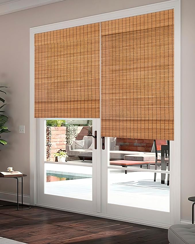 30''W X 72''H Cordless Bamboo Roman Shades - Image 8