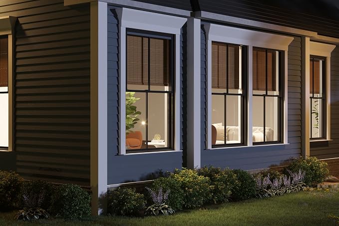 Windowsandgarden Cordless Woven Wood Roman Shades, 40W x 60H, Eastfield Teak - Image 5