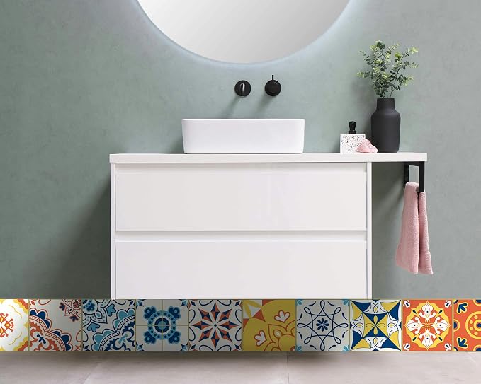 FLFK Wallpaper Border Tile Stickers Peel and Stick Wall Border - Image 3