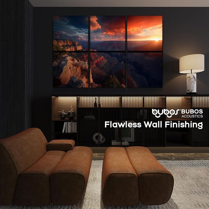 BUBOS 6 Pack Art Acoustic Panels, 70.8" x 47.2" Sound Absorbing Wall Decor - Image 7