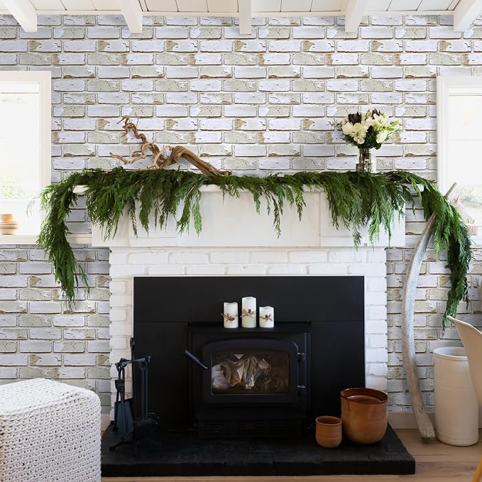 3D Faux Brick Wall Panels Peel and Stick, Small Brick-Look Textured Wall Sticker - Image 8