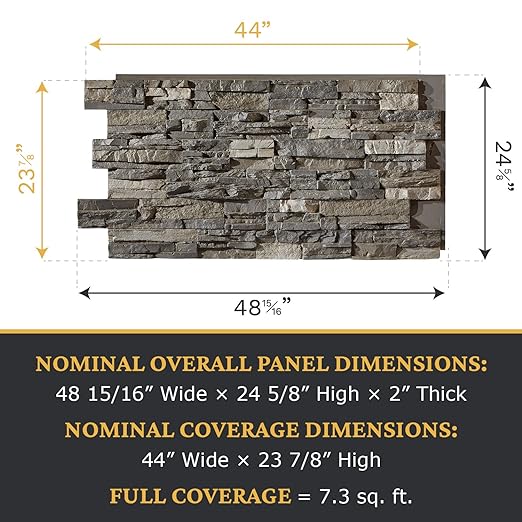 AZ Faux AZ Faux High-Density Polyurethane Faux Stone Wall Covering Panels - Image 3
