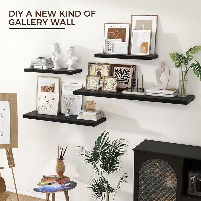 Venusmiles Floating Shelves for Wall 36 inch Long, Engineered Wood Wall Shelves - Image 4